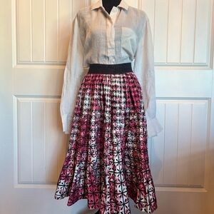 Vintage’s Pink and Black Patterned Women's Skirt